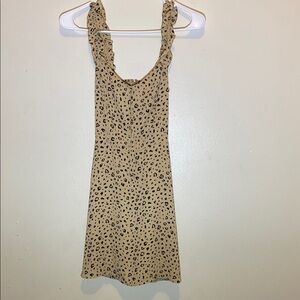 Leopard Print Ruffle Dress